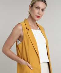 Colete-Feminino-Longo-com-Bolsos-Mostarda-9641291-Mostarda_4