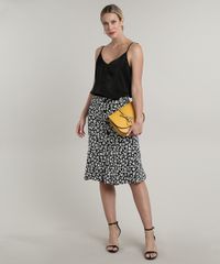 Saia-Feminina-Midi-Estampada-Floral-com-Botoes-Preto-9692351-Preto_3
