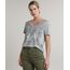 Blusa-Feminina-Ampla-com-Estampa-Animal-Print-Cobra-Manga-Curta-Decote-V-Cinza-Mescla-9701208-Cinza_Mescla_1