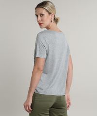 Blusa-Feminina-Ampla-com-Estampa-Animal-Print-Cobra-Manga-Curta-Decote-V-Cinza-Mescla-9701208-Cinza_Mescla_2