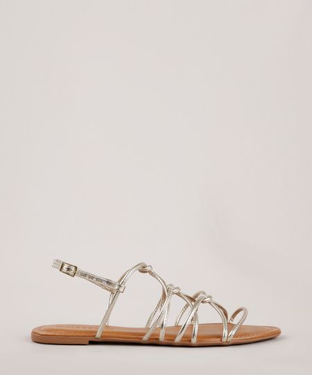 Rasteira-Feminina-Oneself-Metalizada-com-Nos-Dourada-9800930-Dourado_1