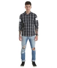 Camisa-Xadrez--Stop-Following-Me--Preta-8448691-Preto_3