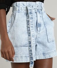 Short-Jeans-Feminino-Mindset-Clochard-com-Faixa-para-Amarrar-Azul-Claro-9823104-Azul_Claro_4