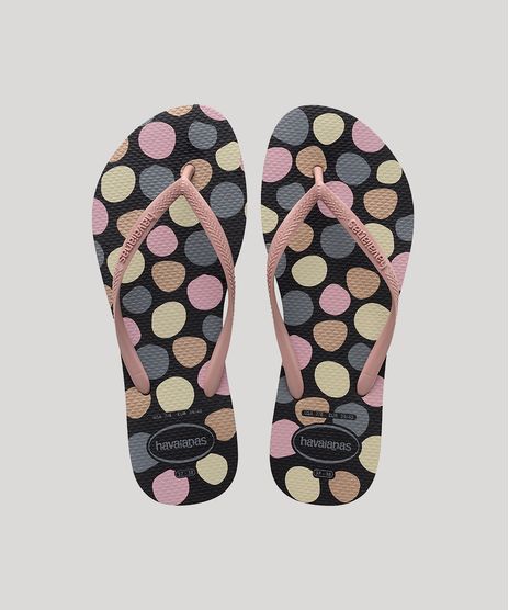 Chinelo-Feminino-Havaianas-Slim-Estampado-de-Poa-Preto-9666961-Preto_1