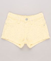 Short-de-Sarja-Infantil-Estampado-de-Estrelas-Amarelo-9727893-Amarelo_1