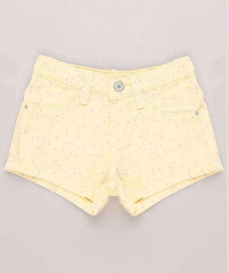 Short-de-Sarja-Infantil-Estampado-de-Estrelas-Amarelo-9727893-Amarelo_1