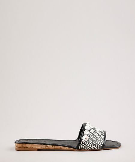 Rasteira-Slide-Feminina-Oneself-Estampada-Chevron-com-Buzios-Preta-9683141-Preto_1