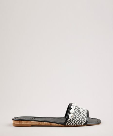 Rasteira-Slide-Feminina-Oneself-Estampada-Chevron-com-Buzios-Preta-9683141-Preto_1