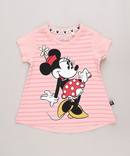 Blusa-Infantil-Minnie-com-Listras-Manga-Curta-Rosa-9742255-Rosa_1
