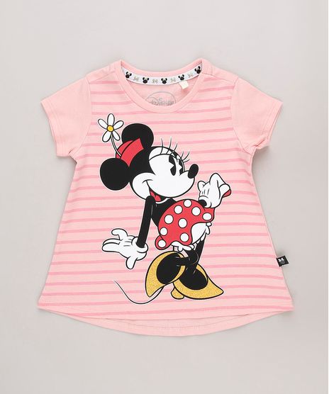 Blusa-Infantil-Minnie-com-Listras-Manga-Curta-Rosa-9742255-Rosa_1