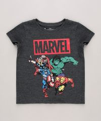 Camiseta-Infantil-Marvel-Os-Vingadores-Manga-Curta-Cinza-Mescla-Escuro-9715171-Cinza_Mescla_Escuro_1