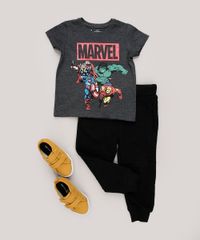 Camiseta-Infantil-Marvel-Os-Vingadores-Manga-Curta-Cinza-Mescla-Escuro-9715171-Cinza_Mescla_Escuro_3