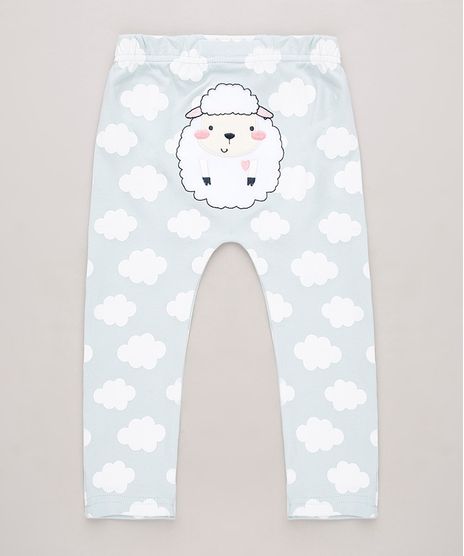 Calca-Infantil-Ovelha-Estampada-de-Nuvens-Azul-Claro-9592088-Azul_Claro_1