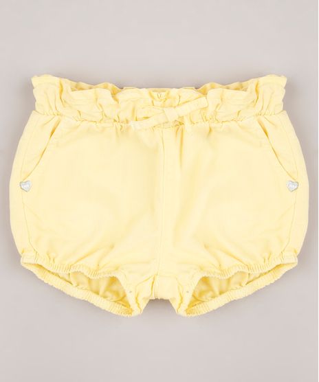 Short-de-Sarja-Infantil-Balone-com-Babado-Amarelo-9698927-Amarelo_1