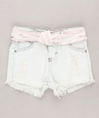Short-Jeans-Infantil-Destroyed-com-Faixa-para-Amarrar-Azul-Claro-9636304-Azul_Claro_1