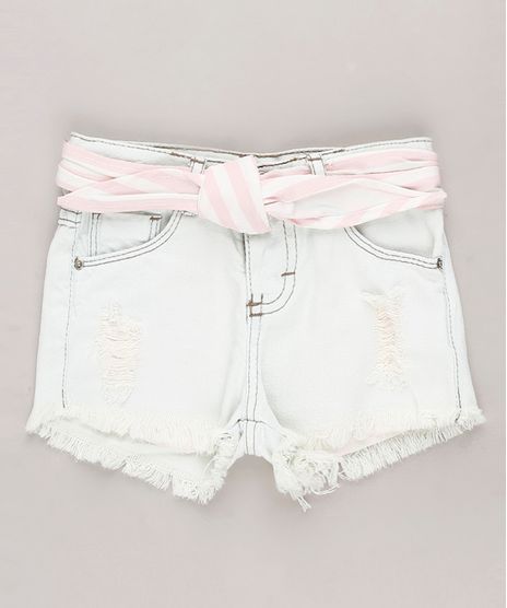 Short-Jeans-Infantil-Destroyed-com-Faixa-para-Amarrar-Azul-Claro-9636304-Azul_Claro_1