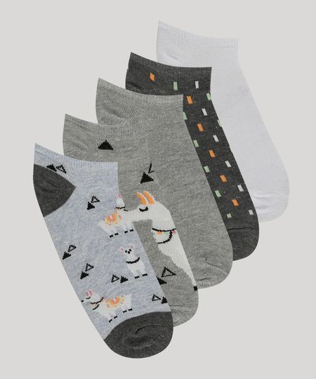 Kit-de-5-Meias-Femininas-Cano-Baixo-Lhama-Multicor-9741974-Multicor_1 Kit-de-5-Meias-Femininas-Cano-Baixo-Lhama-Multicor-9741974-Multicor_1