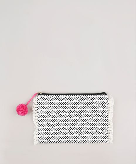 Necessaire-Feminina-Estampada-com-Pompom-e-Franjas-Off-White-9752852-Off_White_1