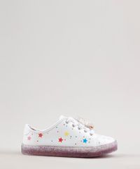 Tenis-Infantil-Molekinha-Estampado-de-Estrelas-com-Glitter-Branco-9699779-Branco_1