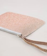 Carteira-Feminina-Metalizada-com-Glitter-e-Alca-de-Mao-Rose-9752854-Rose_2