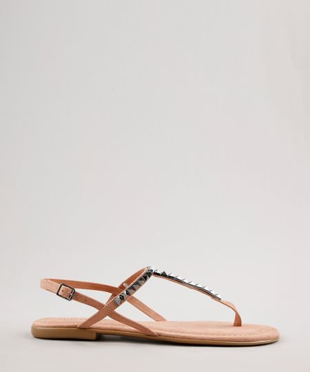 Rasteira-Feminino-Oneself-em-Suede--Cobre-9682540-Cobre_1