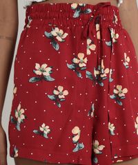 Short-Feminino-Running-Estampado-Floral-com-Sobreposicao-Vinho-9697586-Vinho_4