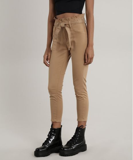 Calca-de-Sarja-Feminina-Sawary-Clochard-Cropped-Bege-9774808-Bege_1