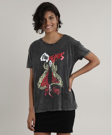 Blusa-Feminina-Cruella-Manga-Curta-Decote-Redondo-Preta-9701824-Preto_1