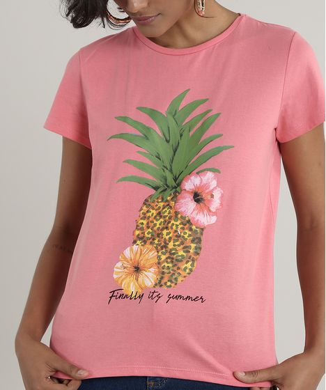 blusa de abacaxi feminina