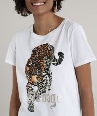 Blusa-Feminina-Ampla-Onca--Savage--Manga-Curta-Decote-Redondo-Off-White-9704096-Off_White_4