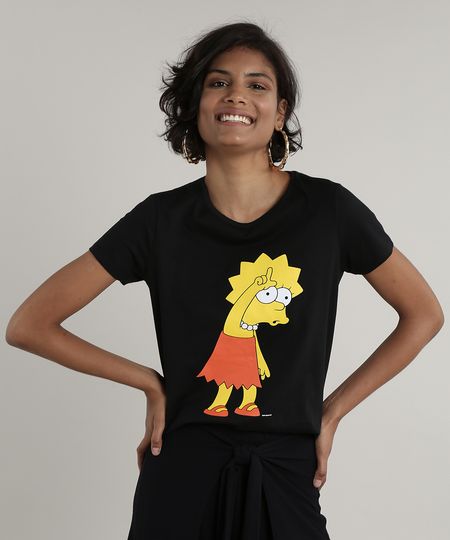Blusa-Feminina-Lisa-Simpson-Manga-Curta-Decote-Redondo-Preta-9694486-Preto_1 Blusa-Feminina-Lisa-Simpson-Manga-Curta-Decote-Redondo-Preta-9694486-Preto_1