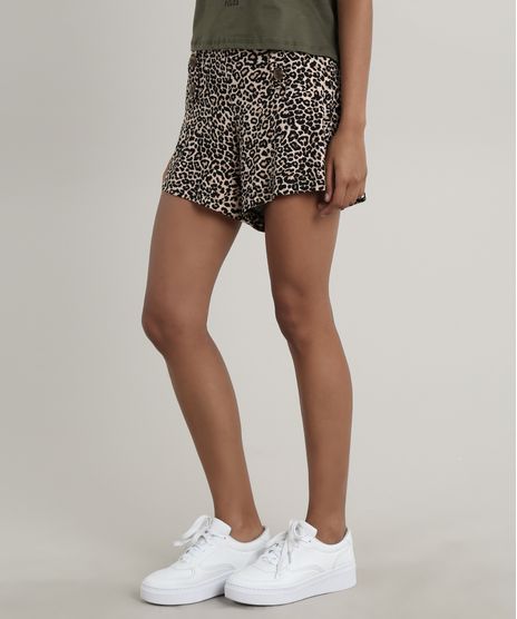 Short-Feminino-Estampado-Animal-Print-Onca-com-Botoes-Bege-Claro-9704600-Bege_Claro_1