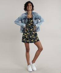Vestido-Feminino-Curto-Estampado-de-Abacaxi-Alca-Fina-Preto-9706294-Preto_3
