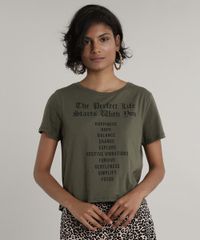 Blusa-Feminina--The-Perfect-Life--Manga-Curta-Decote-Redondo-Verde-Militar-9704097-Verde_Militar_1