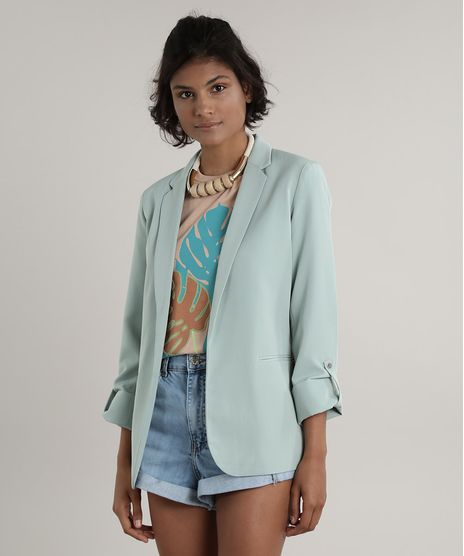Blazer-Feminino-Acinturado-com-Martingale-Verde-Claro-9420530-Verde_Claro_1