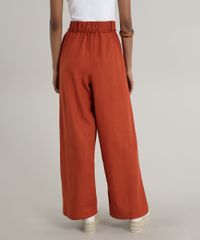 Calca-Feminina-Pantalona-com-Linho-e-Cordao-Cobre-9527013-Cobre_2