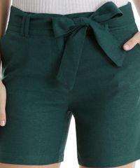 Short-em-Linho-com-Cinto-Verde-Escuro-8360384-Verde_Escuro_4