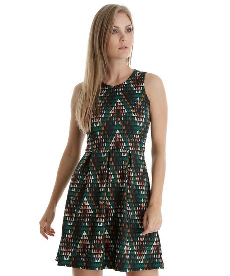 Vestido-Estampado-Geometrico-Verde-Escuro-8535233-Verde_Escuro_1
