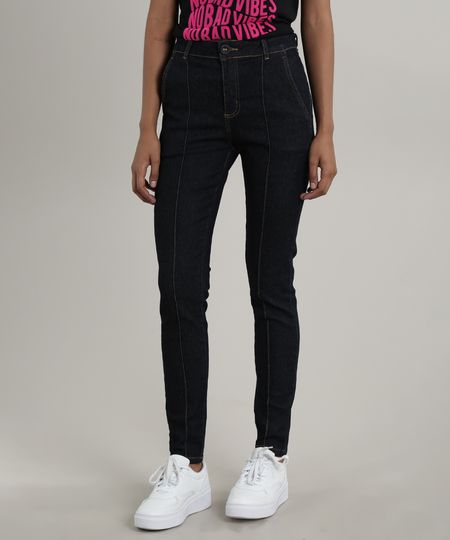 Calca-Jeans-Feminina-Cigarrete-com-Pespontos-Azul-Escuro-9748514-Azul_Escuro_1