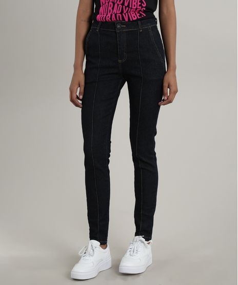 Calca-Jeans-Feminina-Cigarrete-com-Pespontos-Azul-Escuro-9748514-Azul_Escuro_1