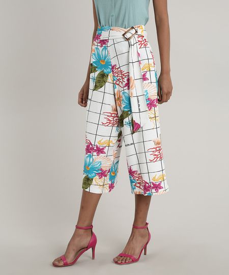 Calca-Feminina-Pantacourt-Texturizada-Estampada-Quadriculada-Floral-com-Faixa-Off-White-9703995-Off_White_1 Calca-Feminina-Pantacourt-Texturizada-Estampada-Quadriculada-Floral-com-Faixa-Off-White-9703995-Off_White_1