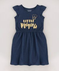Vestido-Infantil--Little-Princess--Manga-Curta-Azul-Marinho-9619968-Azul_Marinho_1