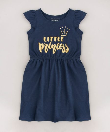 Vestido-Infantil--Little-Princess--Manga-Curta-Azul-Marinho-9619968-Azul_Marinho_1