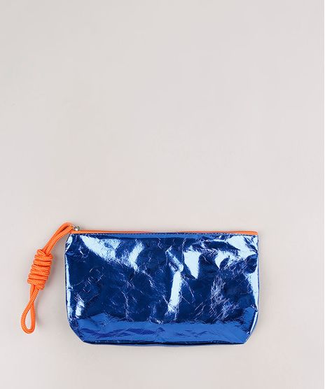 Necessaire-Feminina-Metalizada-com-Cordao-Azul-9752857-Azul_1