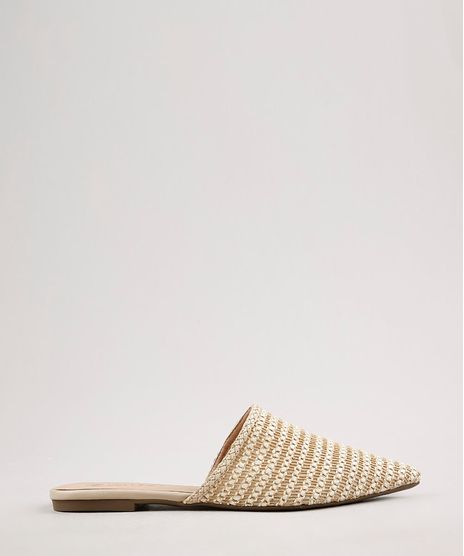 Mule-Feminino-Bico-Fino-Via-Uno-Texturizado-Bege-Claro-9815610-Bege_Claro_1