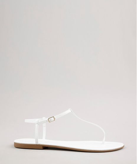 Rasteira-Feminina-Oneself-com-Textura-de-Cobra-Branca-9705870-Branco_1
