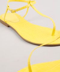 Rasteira-Feminina-Oneself-Texturizado-Croco-Amarela-9705871-Amarelo_5