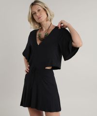 Vestido-Feminino-Curto-com-Abertura-Manga-Curta-Preto-9694169-Preto_1