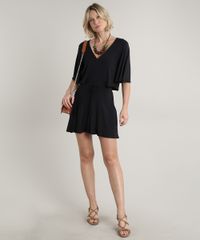 Vestido-Feminino-Curto-com-Abertura-Manga-Curta-Preto-9694169-Preto_3