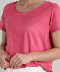Blusa-Feminina-em-Suede-Manga-Curta-Decote-Redondo-Pink-9513947-Pink_4